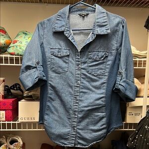 Women Blue Denim Shirt